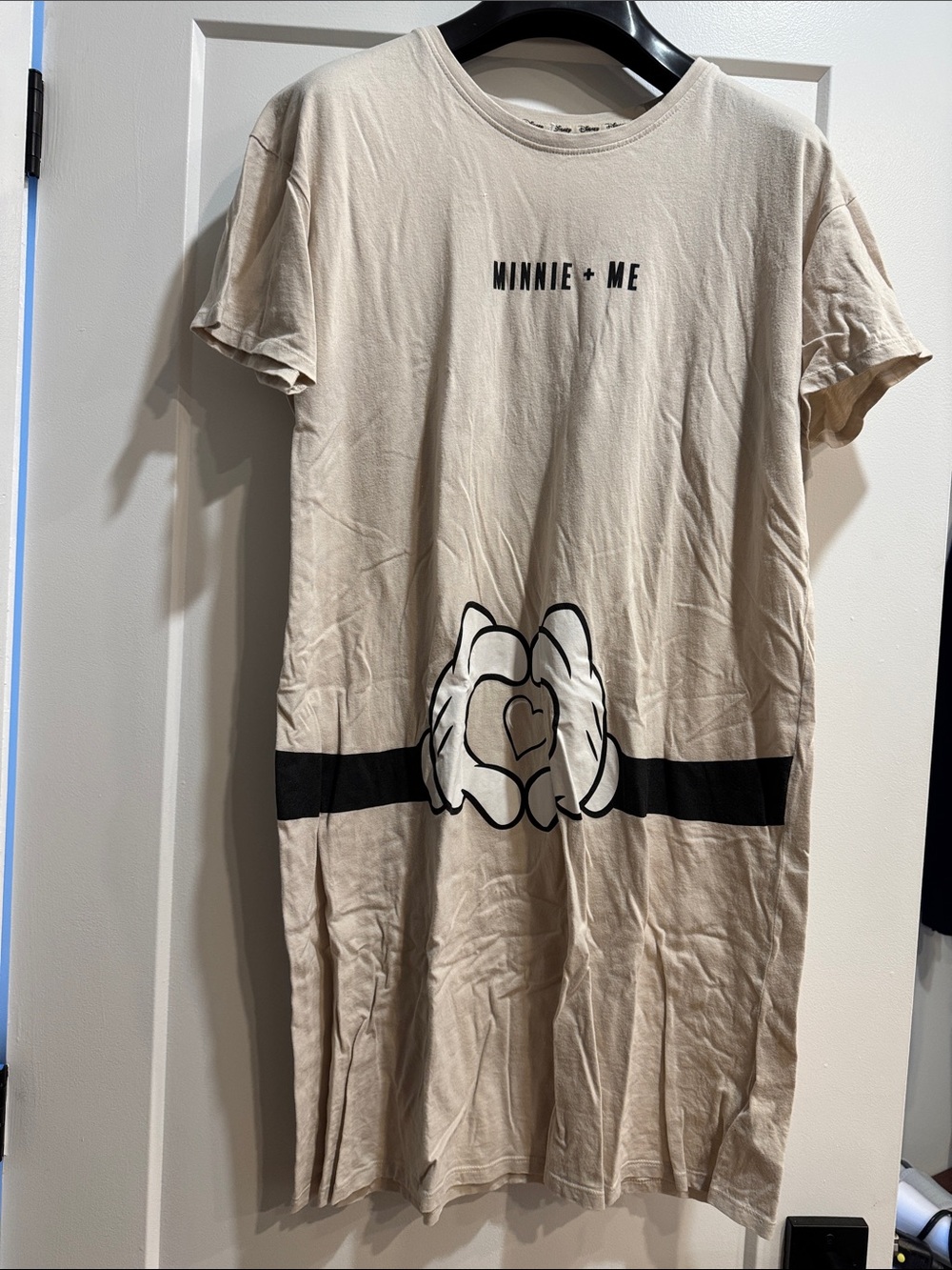 Disney Minnie + Me Beige Maternity Nightgown